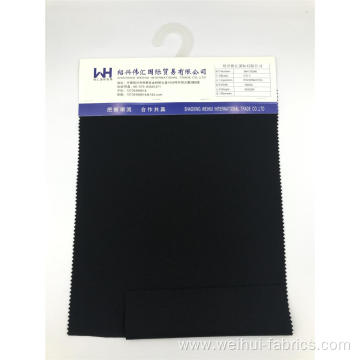 High Quality Knitted R/N/SP Plain Black Double-sided Fabrics